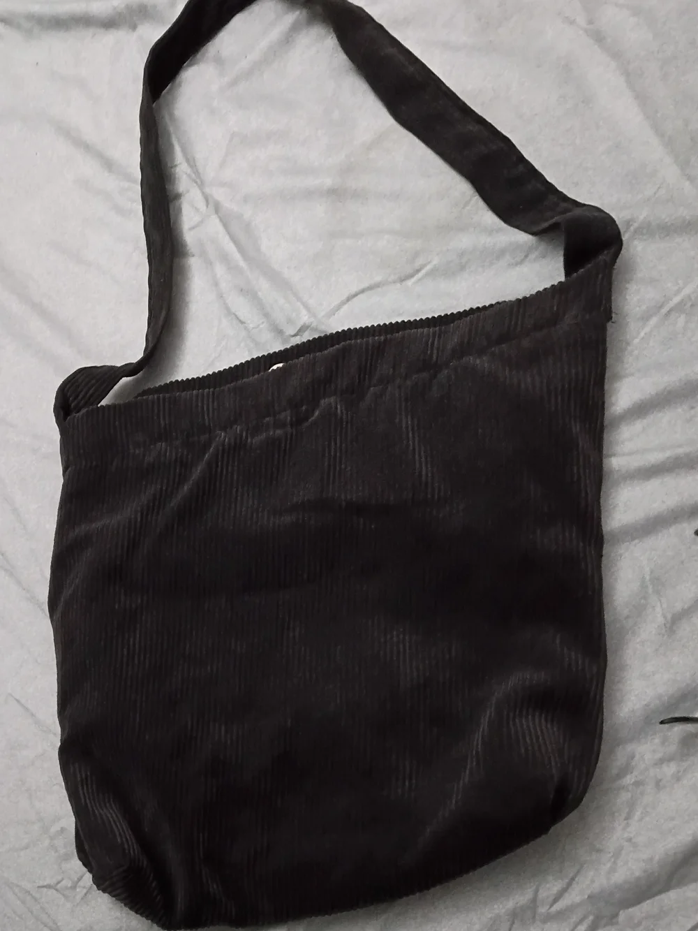 Black Corduroy Shoulder Bag - Unbranded Women's Tote
